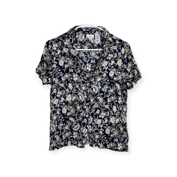 Jaclyn Smith Women's Blouse Color Floral  Size Large Sku 2449 - Picture 15 of 15